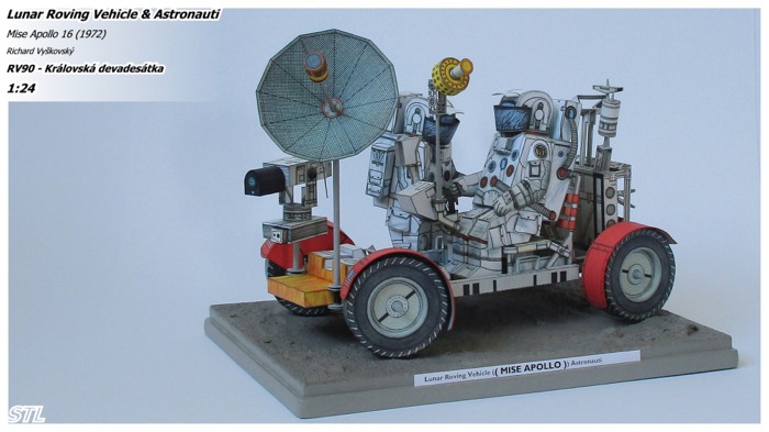 Lunar Roving Vehicle & Astronauti