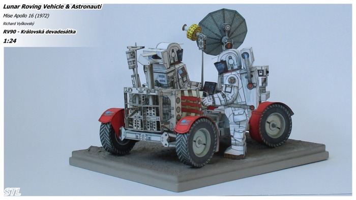 Lunar Roving Vehicle & Astronauti